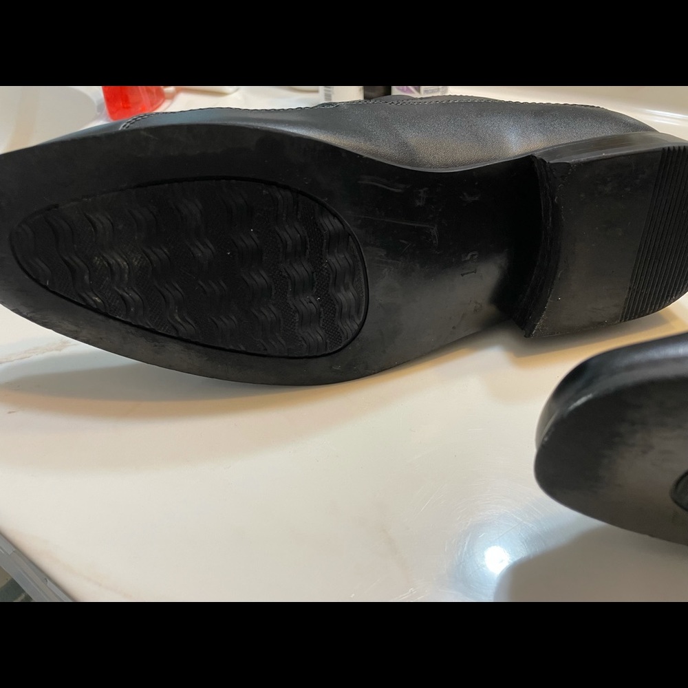 Perry Ellis Portfolio Dress Shoe Black Size 11 1/2 - Picture 5 of 8